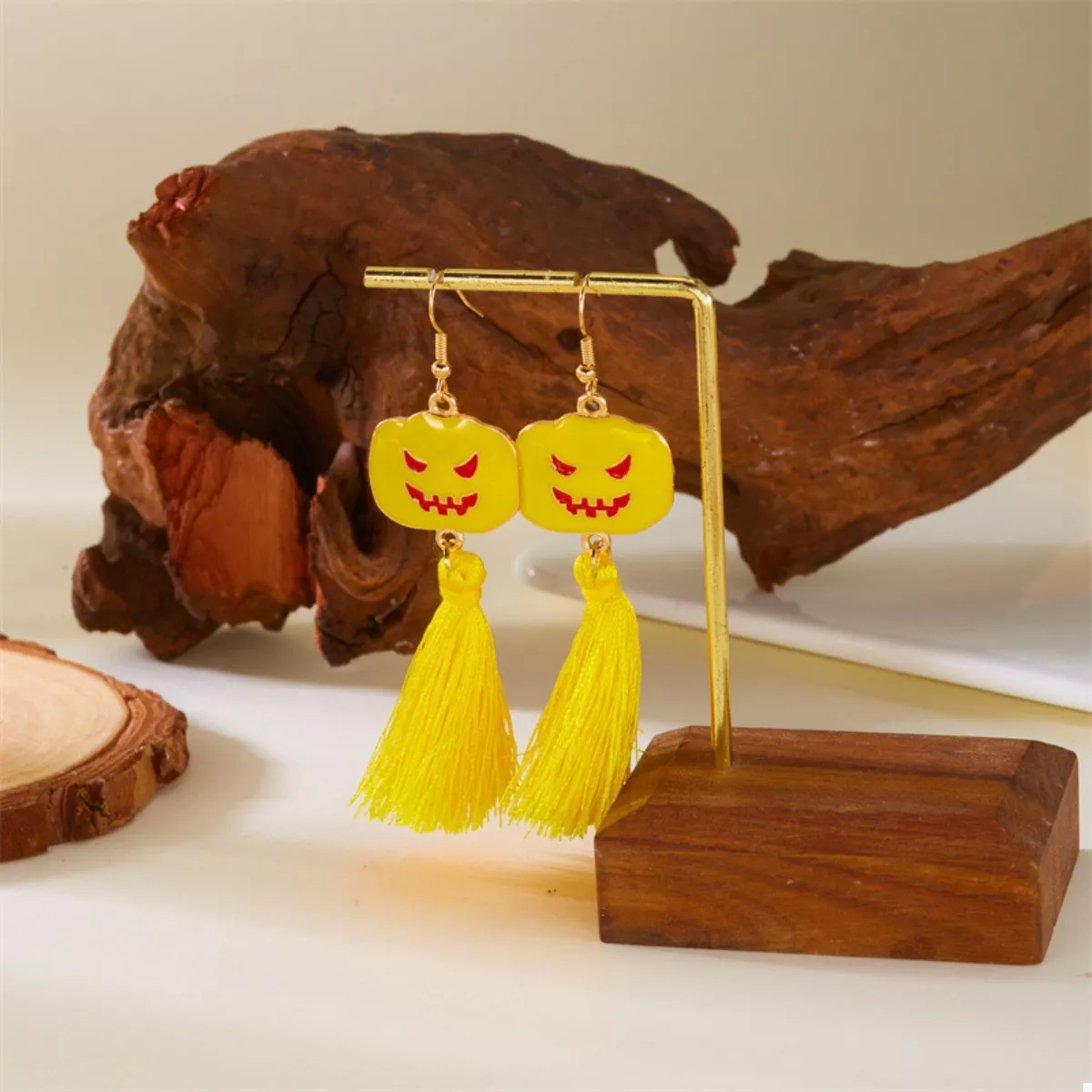 Halloween Ghost and Pumpkin Dangle Earrings - Image 12