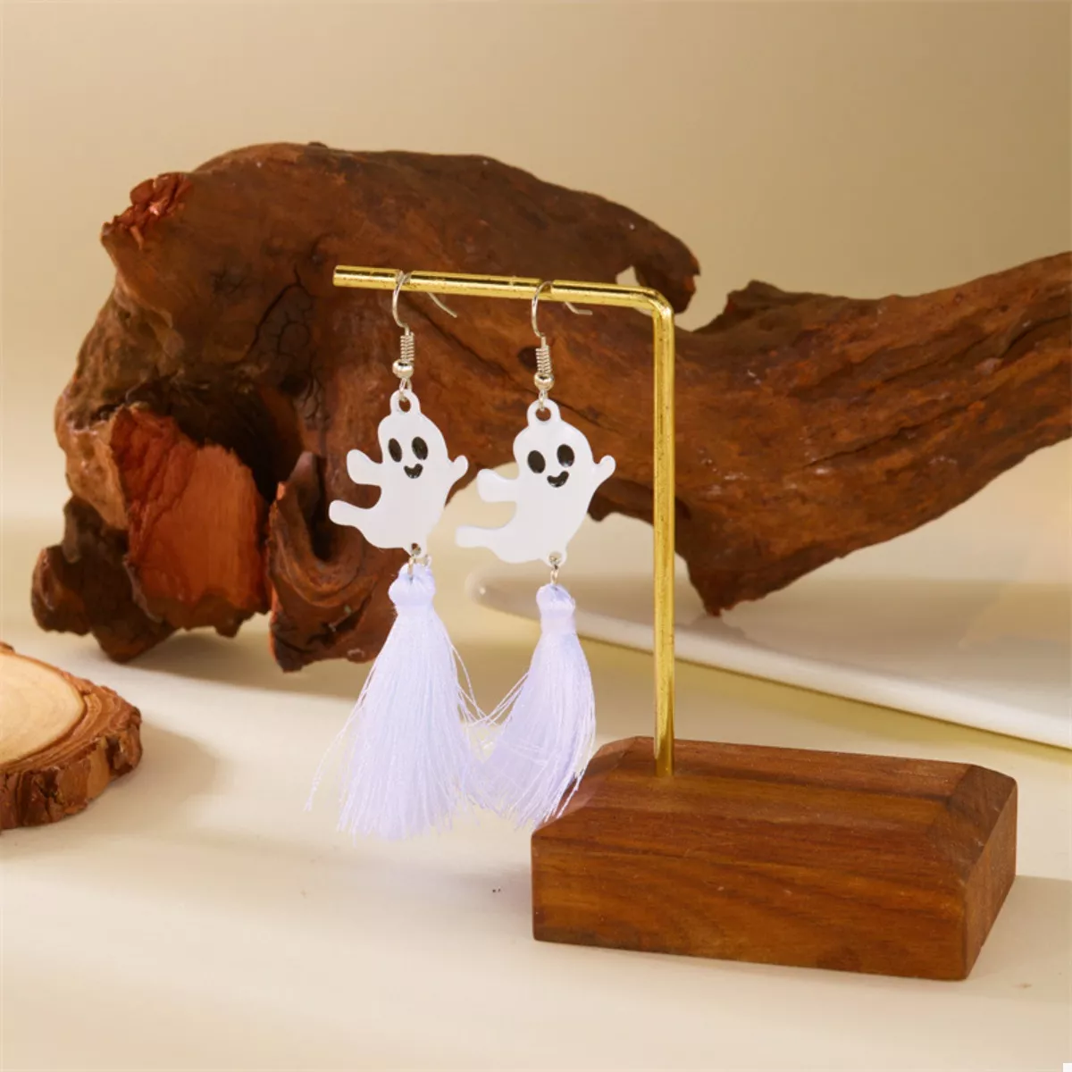 Halloween Ghost and Pumpkin Dangle Earrings - Image 14