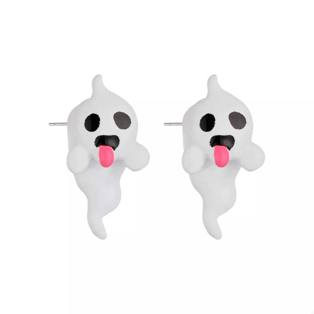 Halloween Ghost and Pumpkin Dangle Earrings - Image 3