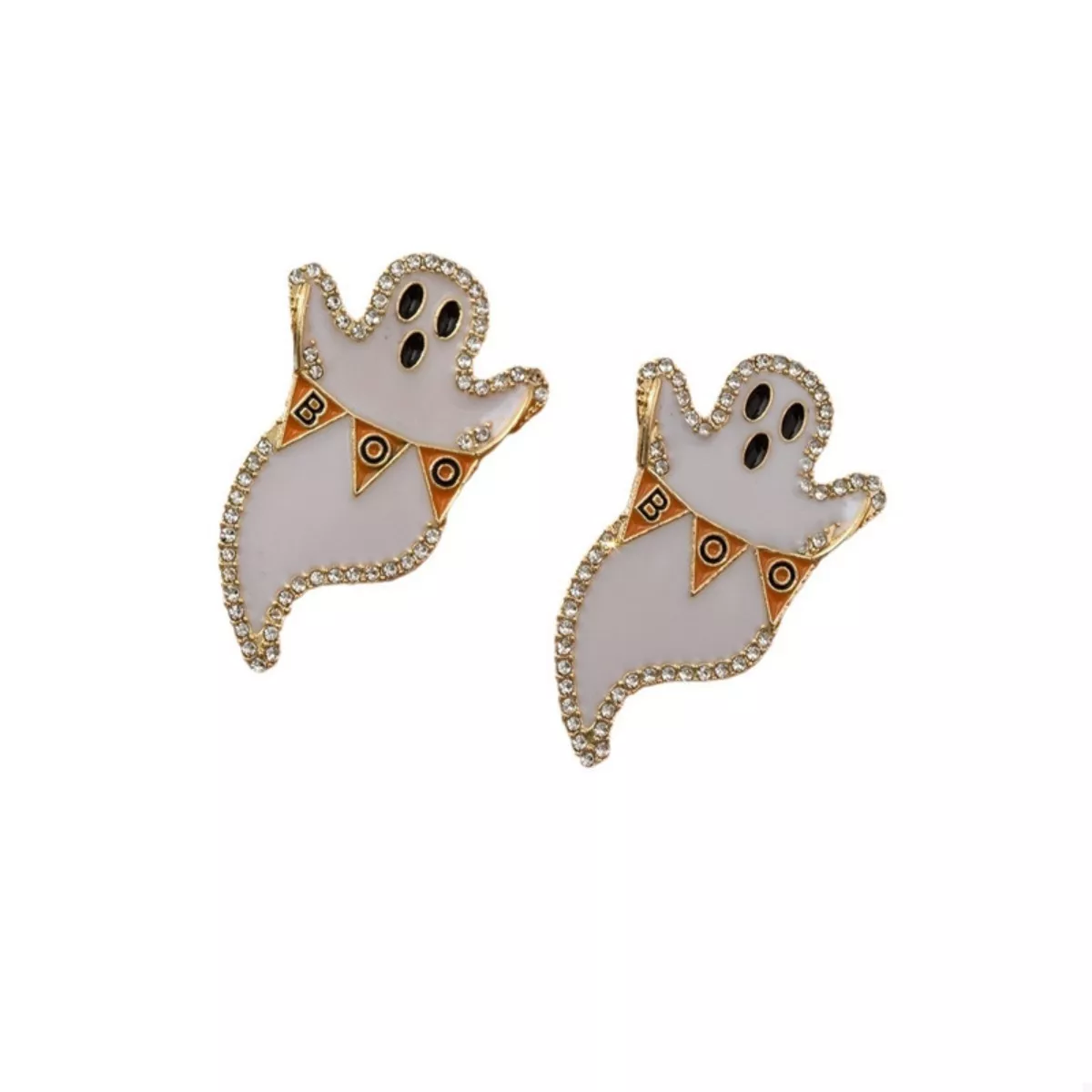 Halloween Ghost and Pumpkin Dangle Earrings - Image 7