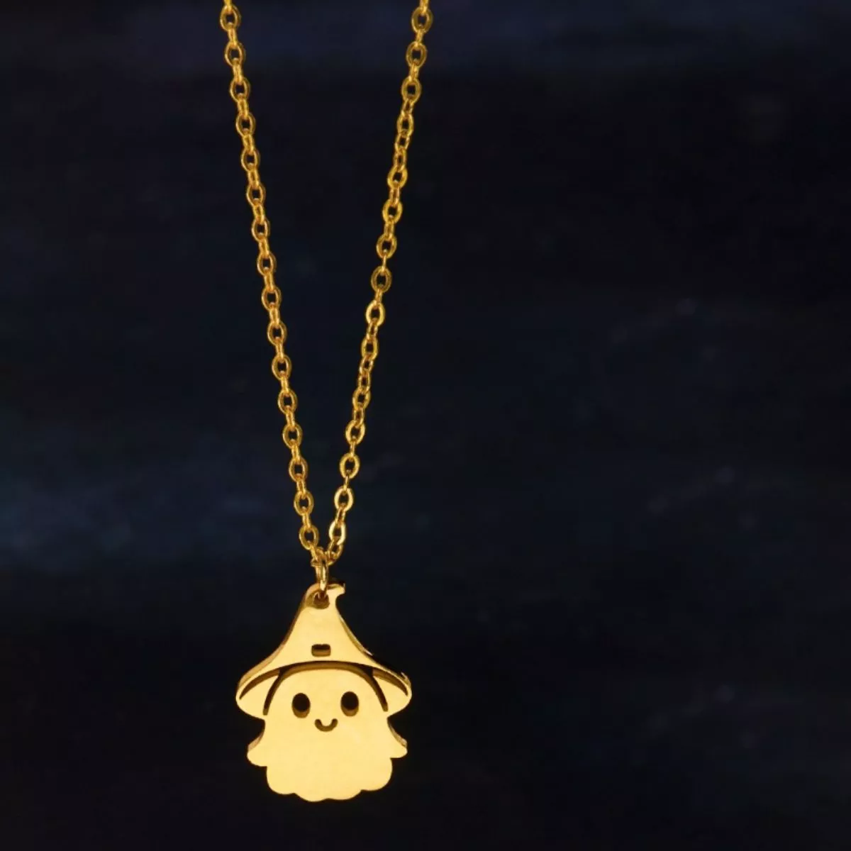 Halloween Ghost Pendant Necklace - Image 3