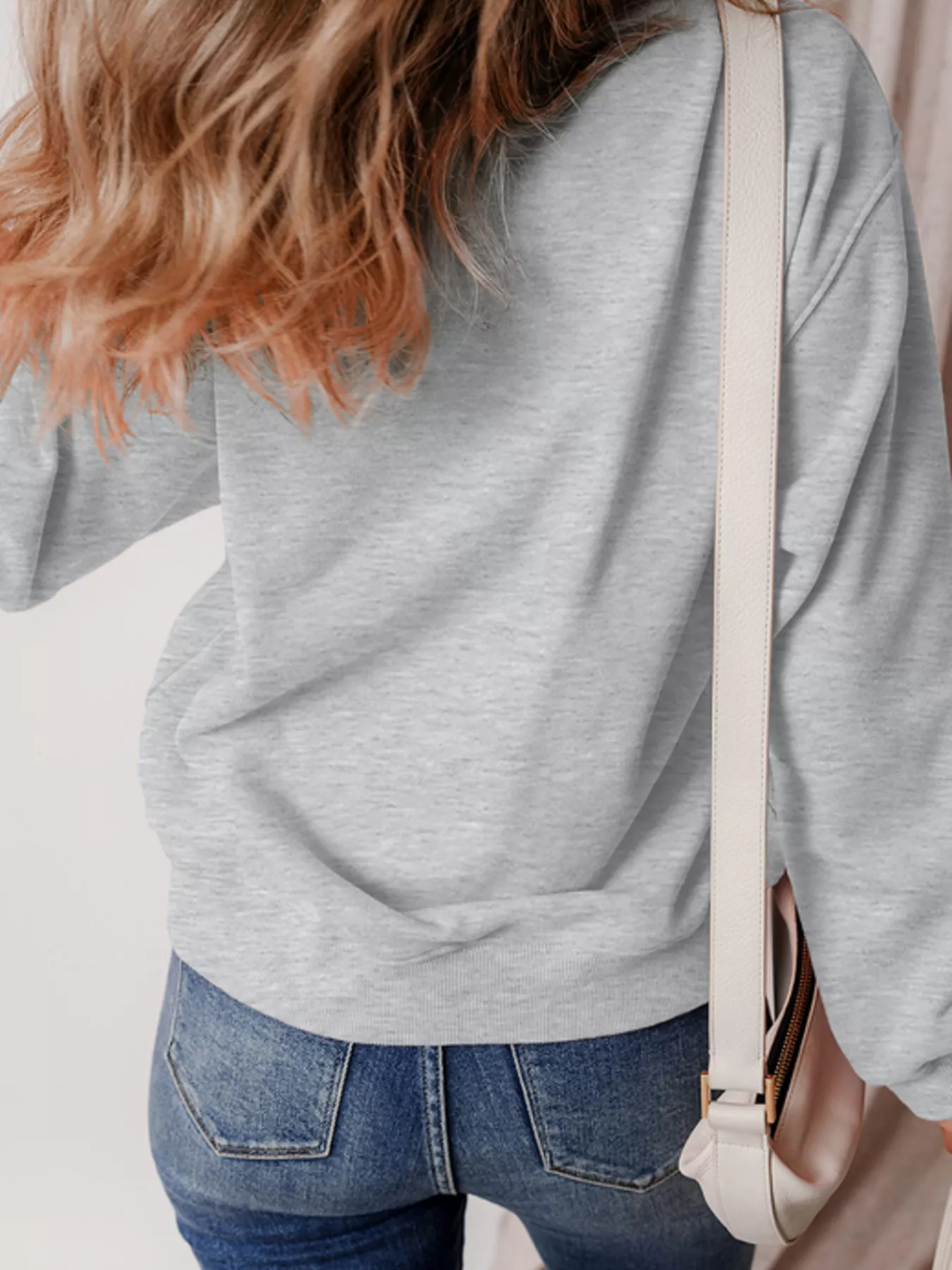 Halloween Ghost Round Neck Sweatshirt - Image 3