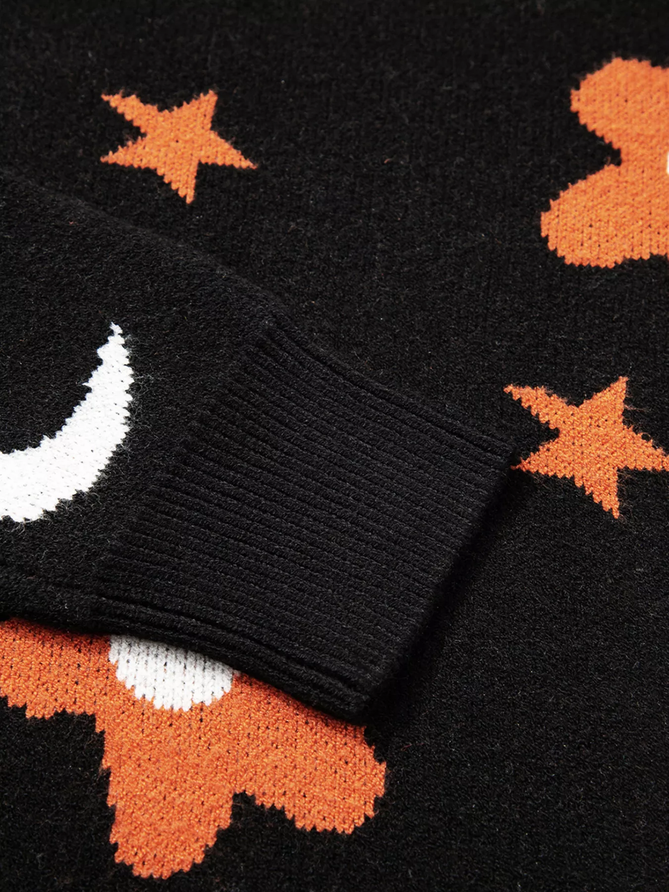 Halloween Gothic Pattern Long Sleeve Sweater - Image 7