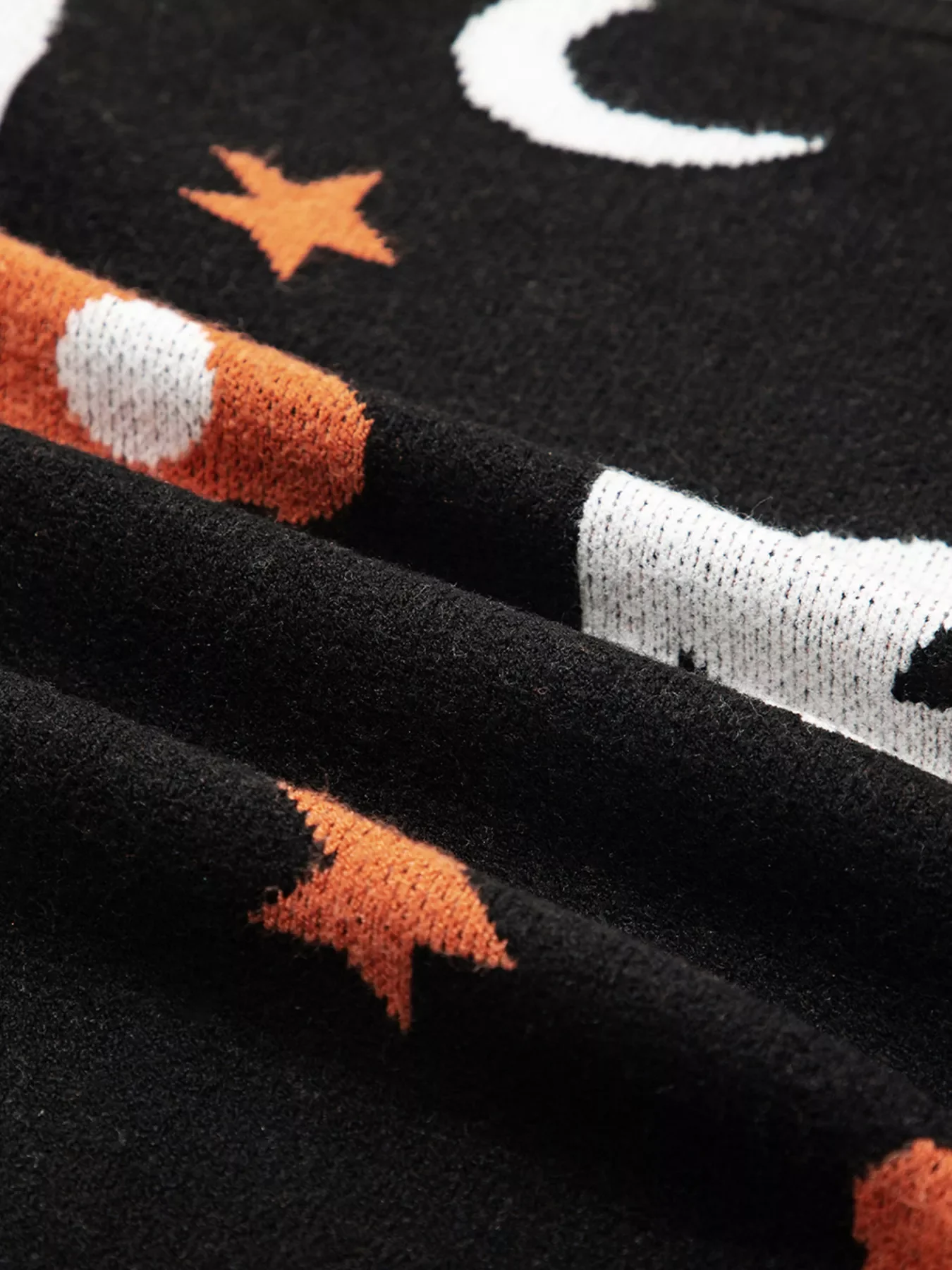 Halloween Gothic Pattern Long Sleeve Sweater - Image 8