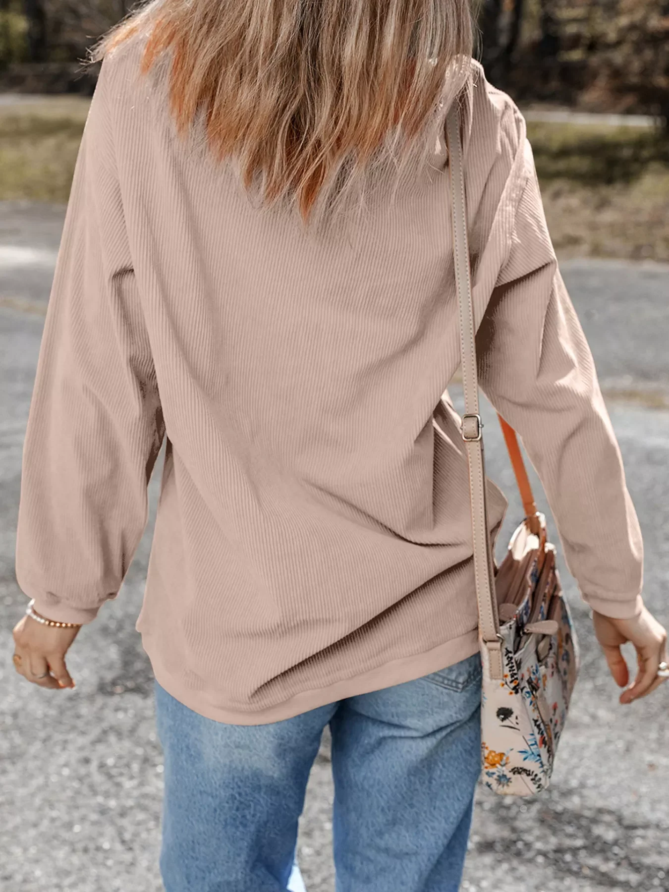 Halloween Pumpkin Drop Shoulder Sweatshirt - Image 2
