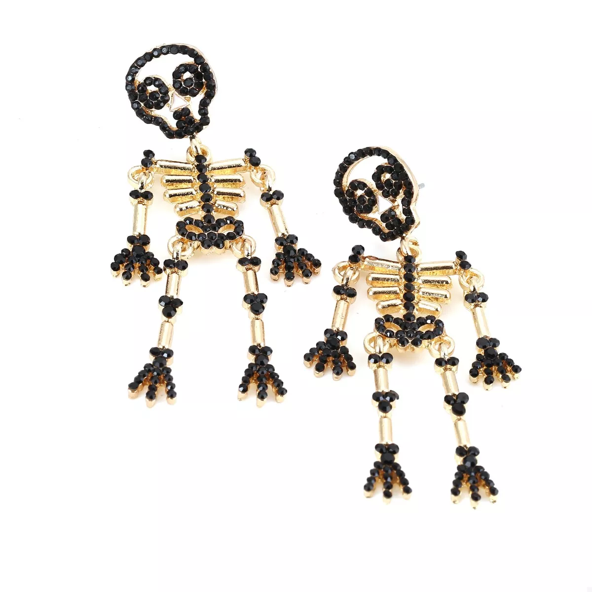 Halloween Skeleton Statement Earrings - Image 2