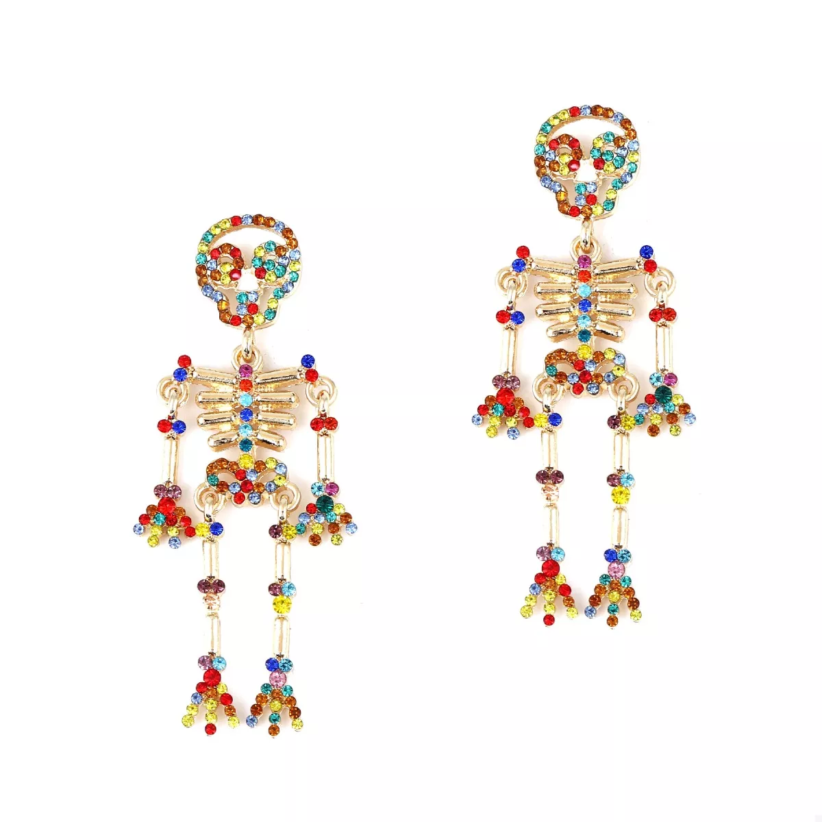 Halloween Skeleton Statement Earrings - Image 6