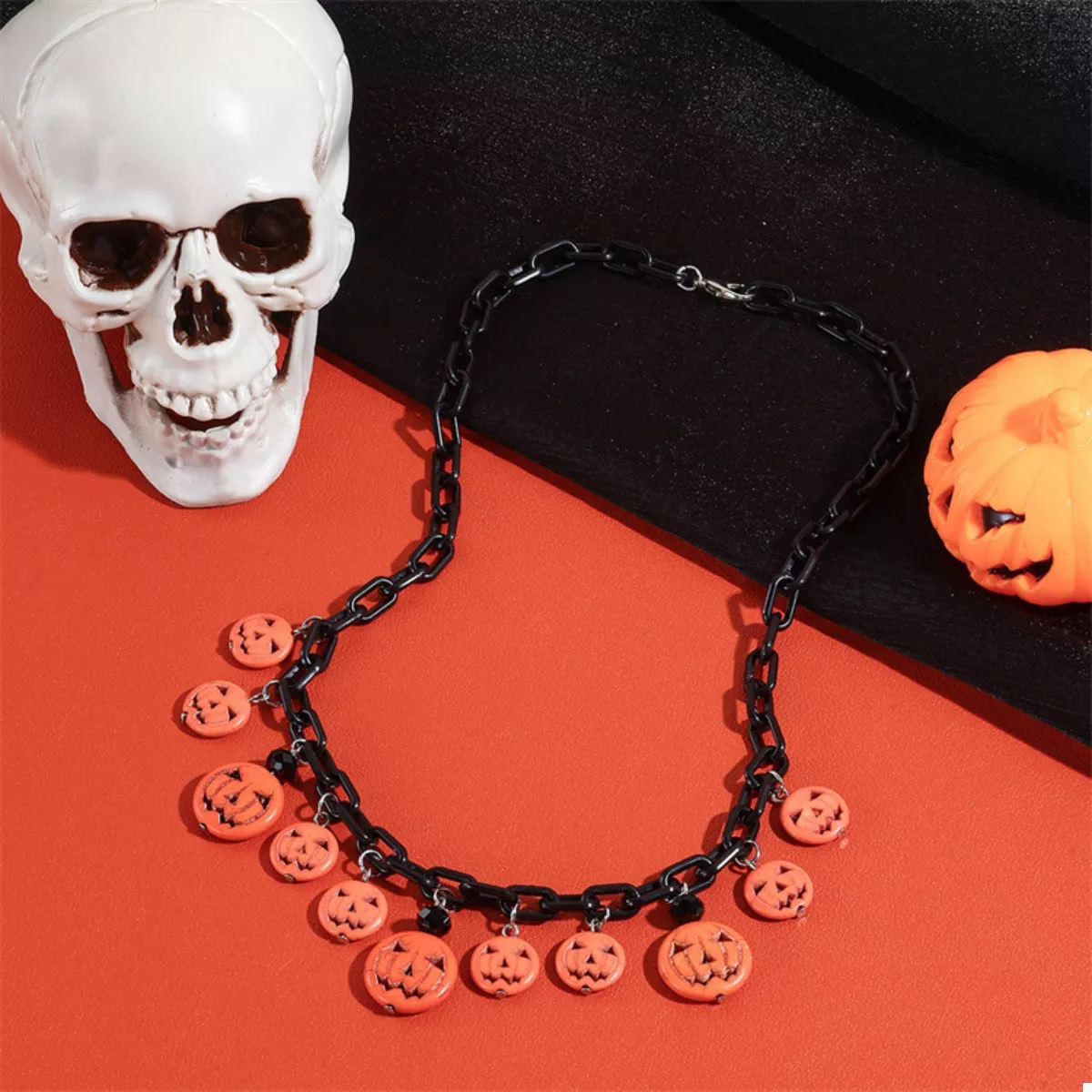 Halloween Skull Ghost Charm Necklace - Image 4