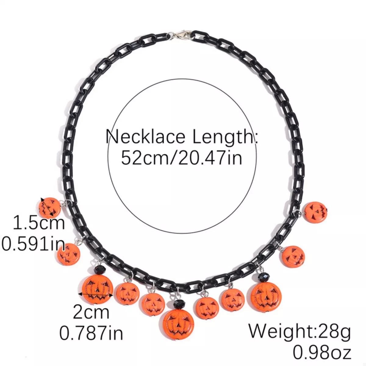 Halloween Skull Ghost Charm Necklace - Image 6