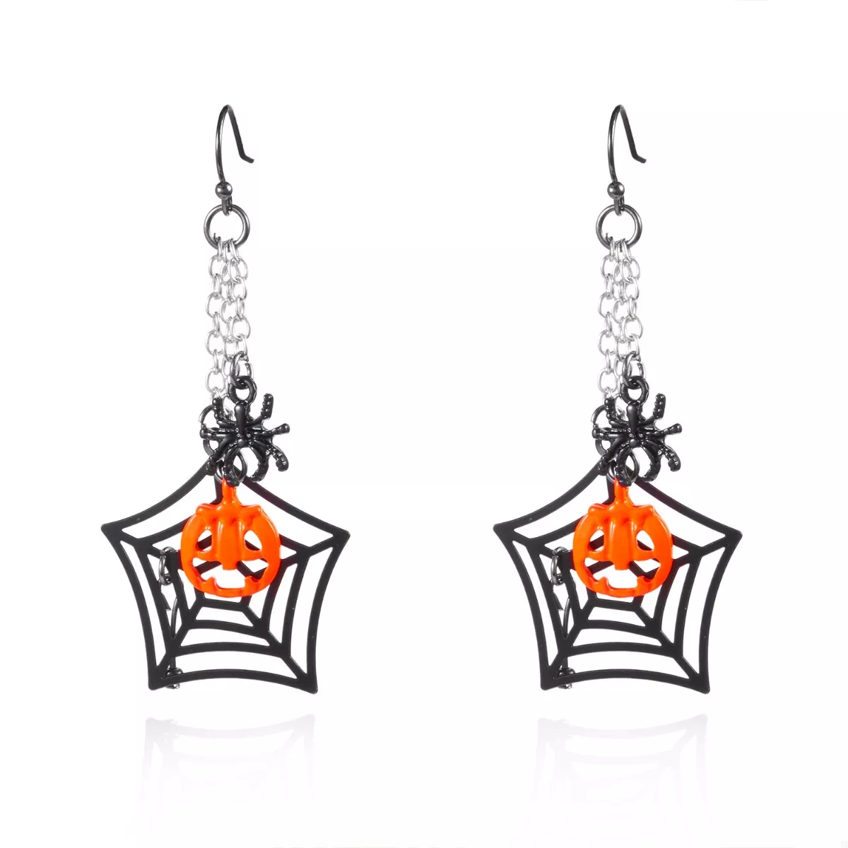 Halloween Spider Web Earrings - Image 5