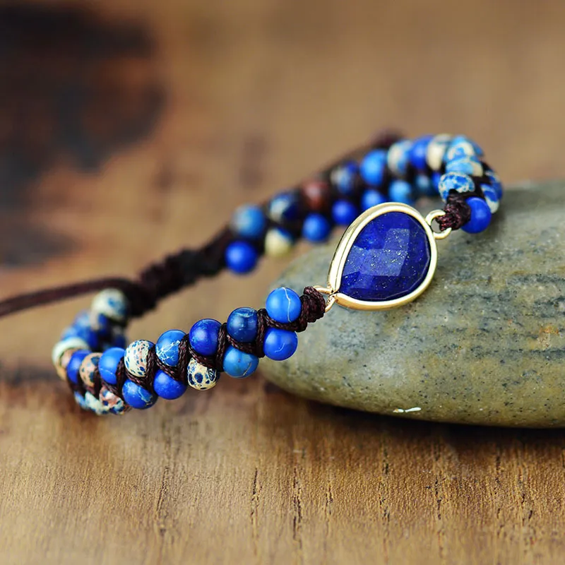 Handmade Teardrop Shape Beaded Bracelet - Image 3