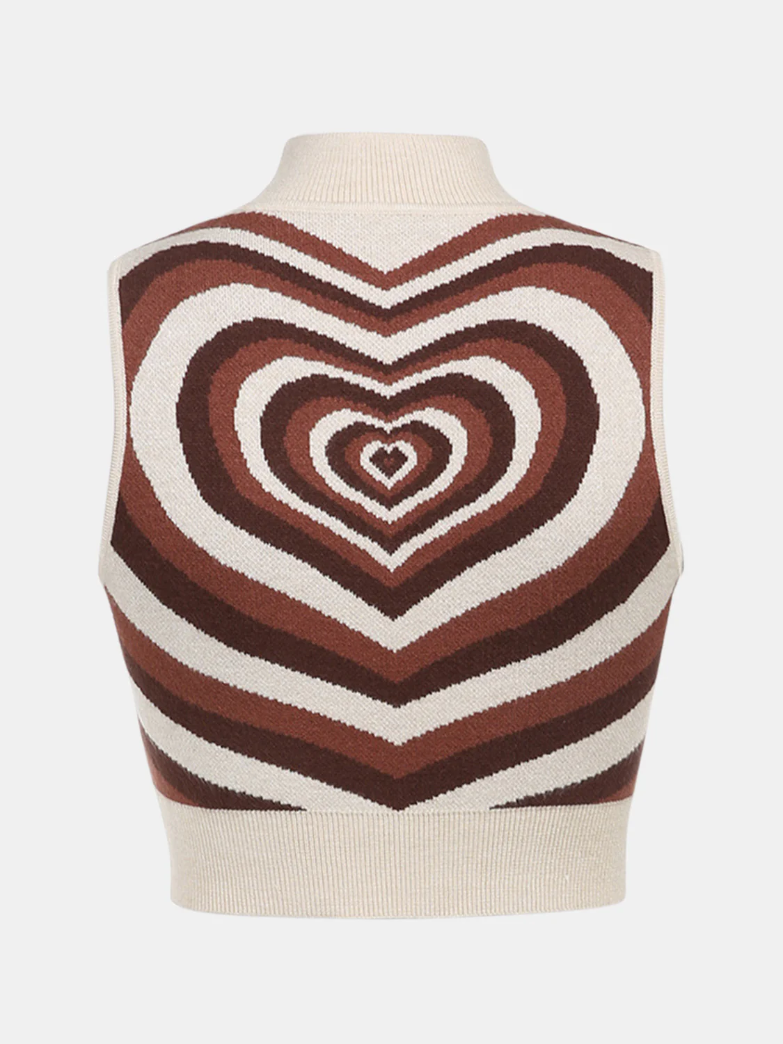 Heart Mock Neck Sweater Vest - Image 14
