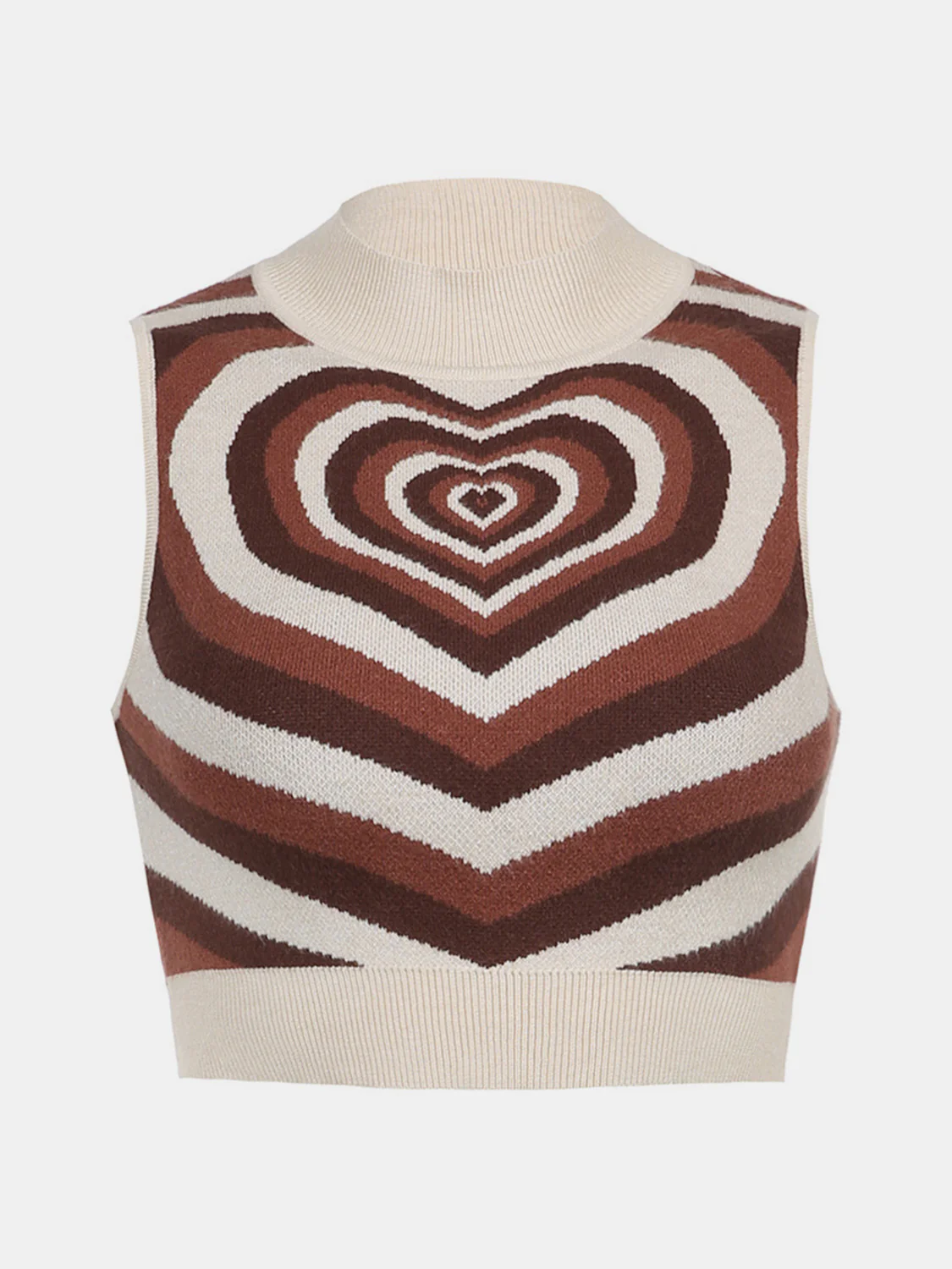 Heart Mock Neck Sweater Vest - Image 15