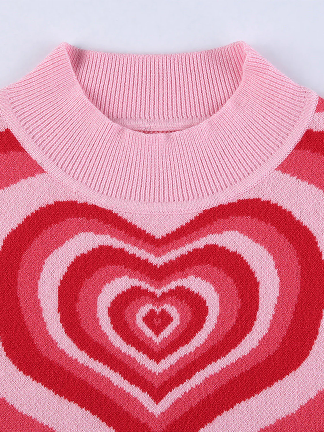 Heart Mock Neck Sweater Vest - Image 6