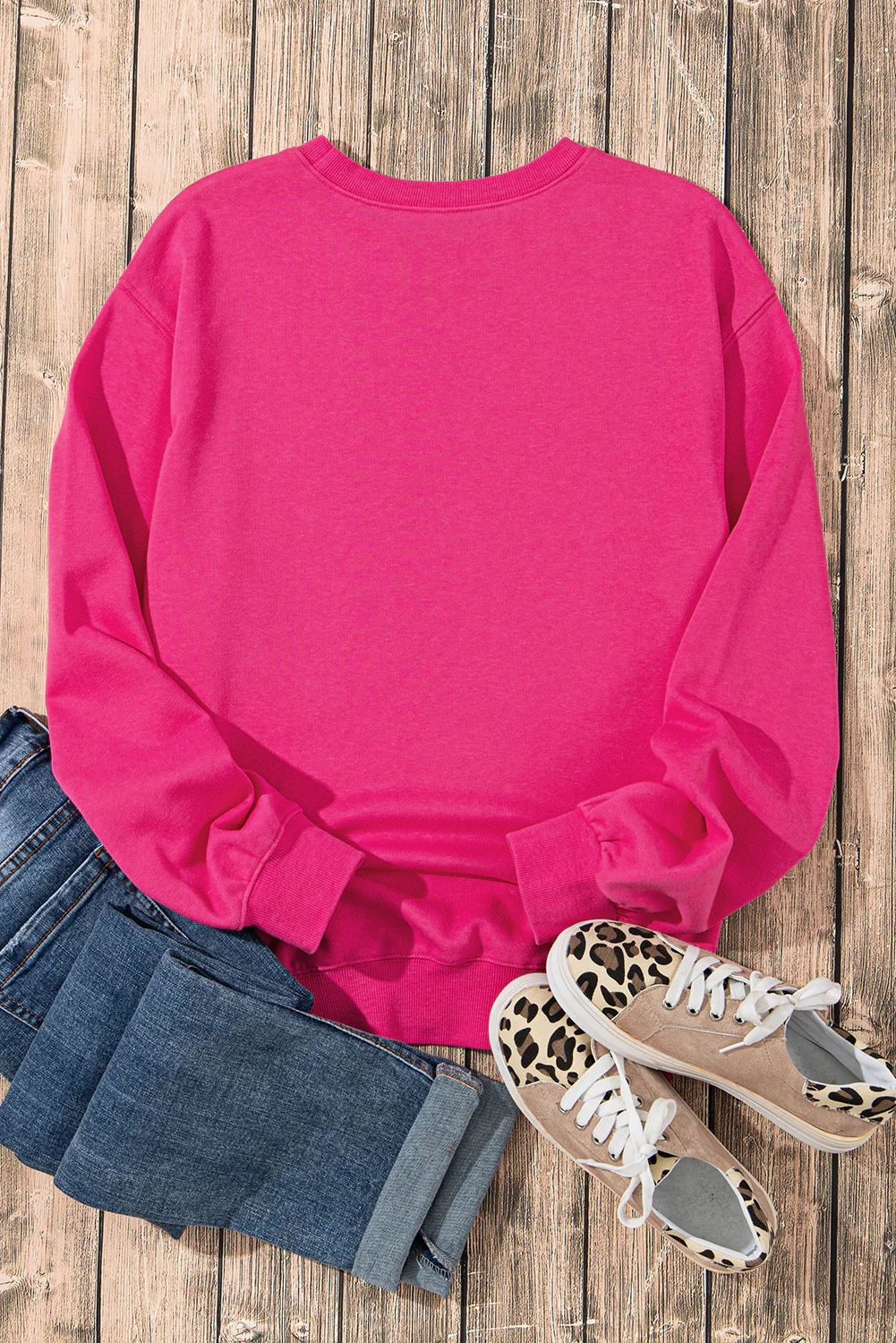 Heart Patch Long Sleeve Sweatshirt - Image 9