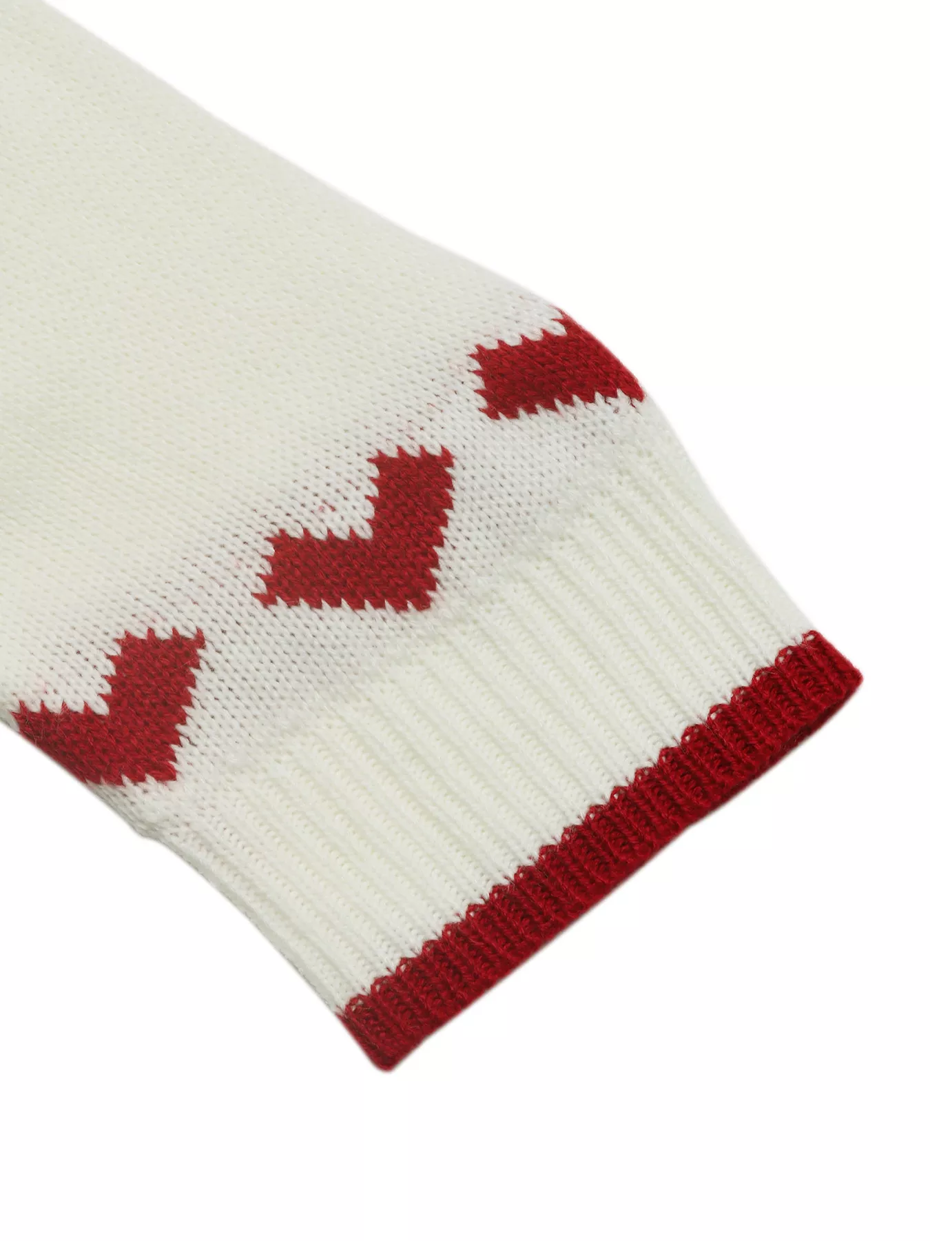 Heart Pattern Dropped Shoulder Sweater - Image 9