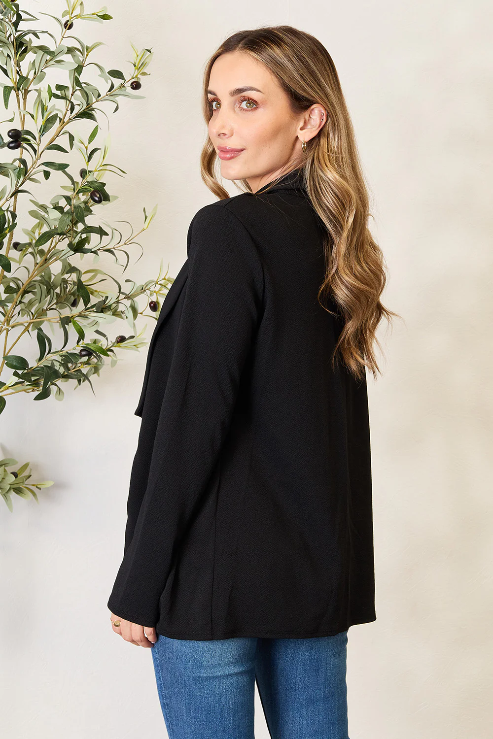 Heimish Full Size Open Front Long Sleeve Blazer - Image 3