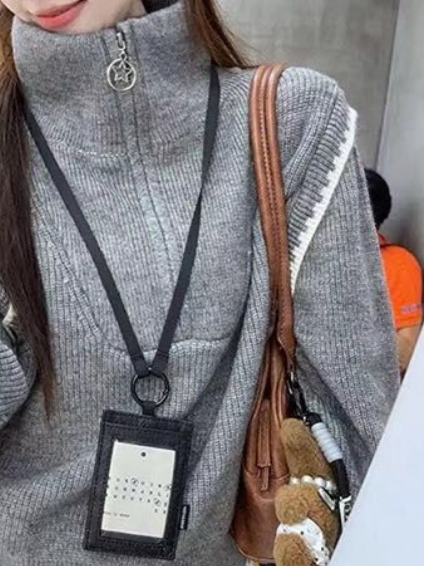 High Neck Half Zip Sweater - Image 4