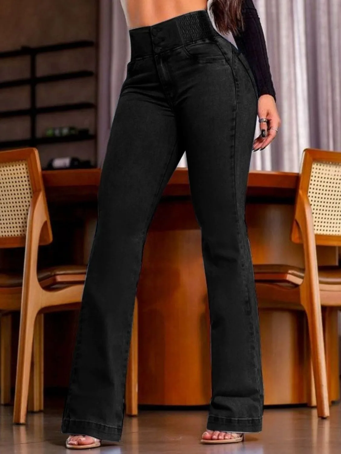 High Rise Bootcut Jeans - Image 8