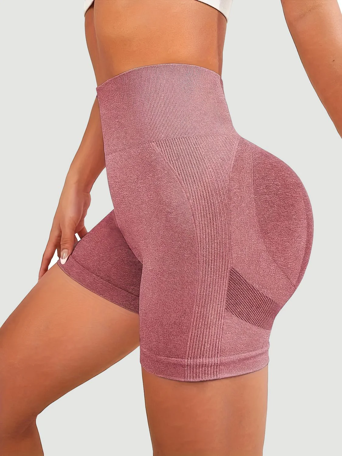 High Waist Active Shorts - Image 3