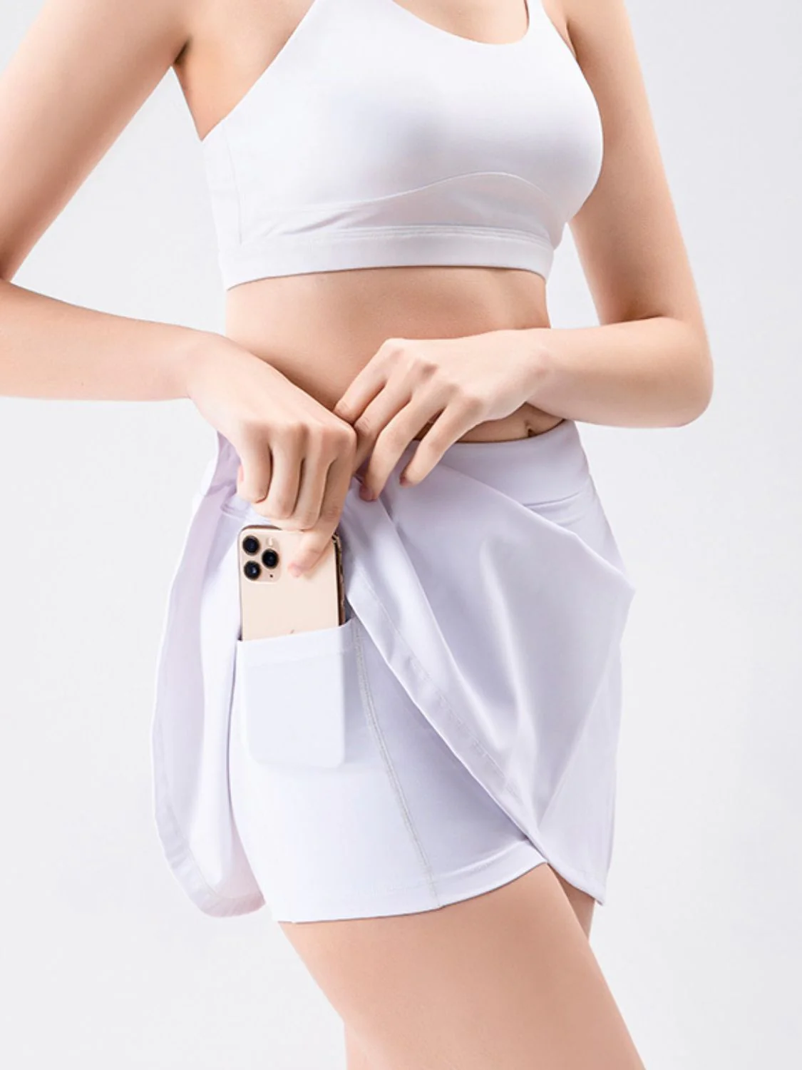 High Waist Active Skirt with Pockets - Image 12