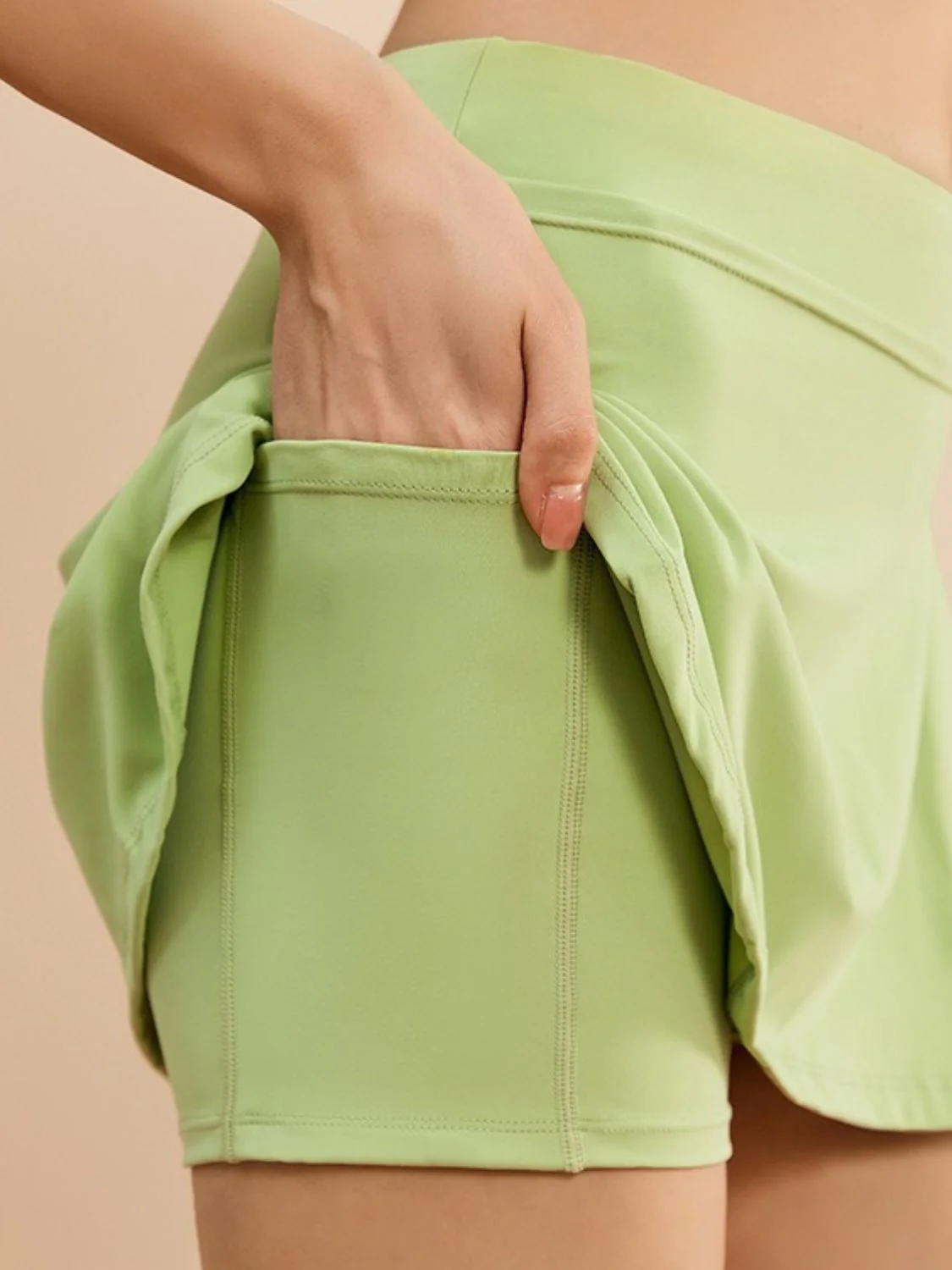 High Waist Active Skirt with Pockets - Image 2