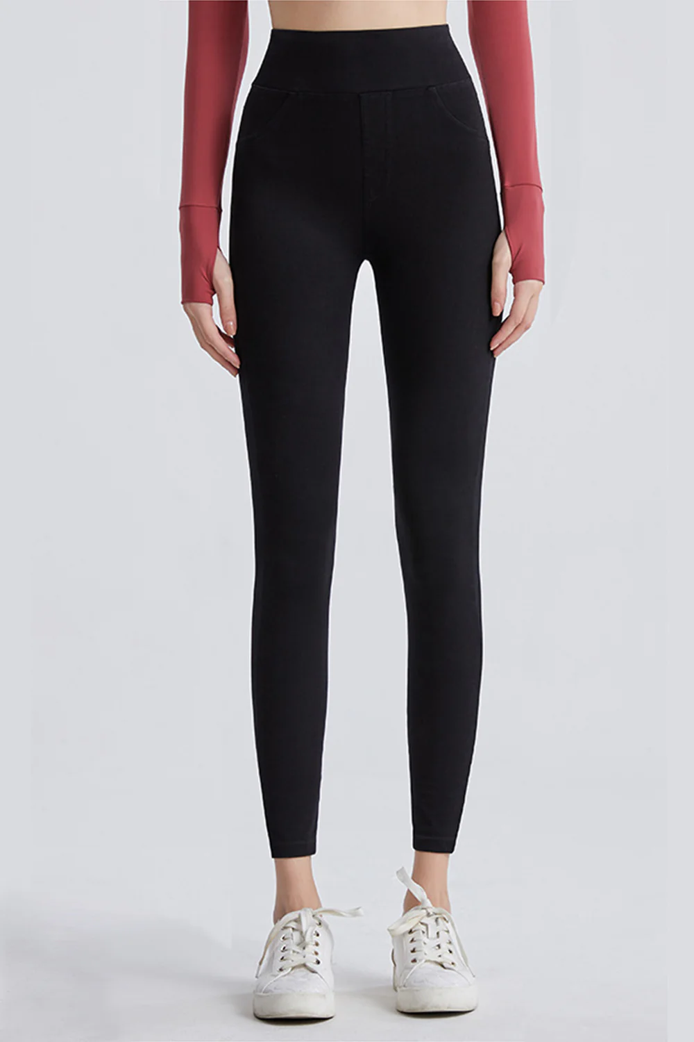 High Waist Cropped Jeans - Image 5