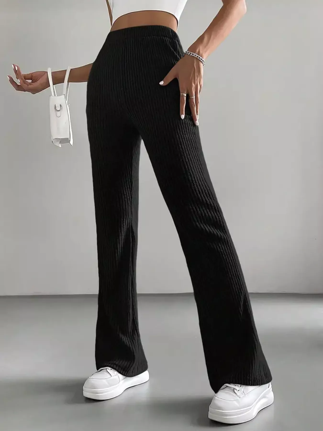 High Waist Flare Pants - Image 11