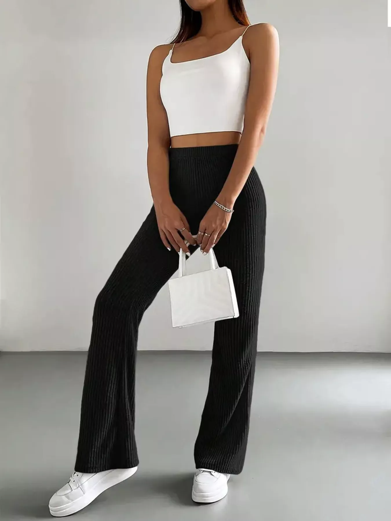 High Waist Flare Pants - Image 12