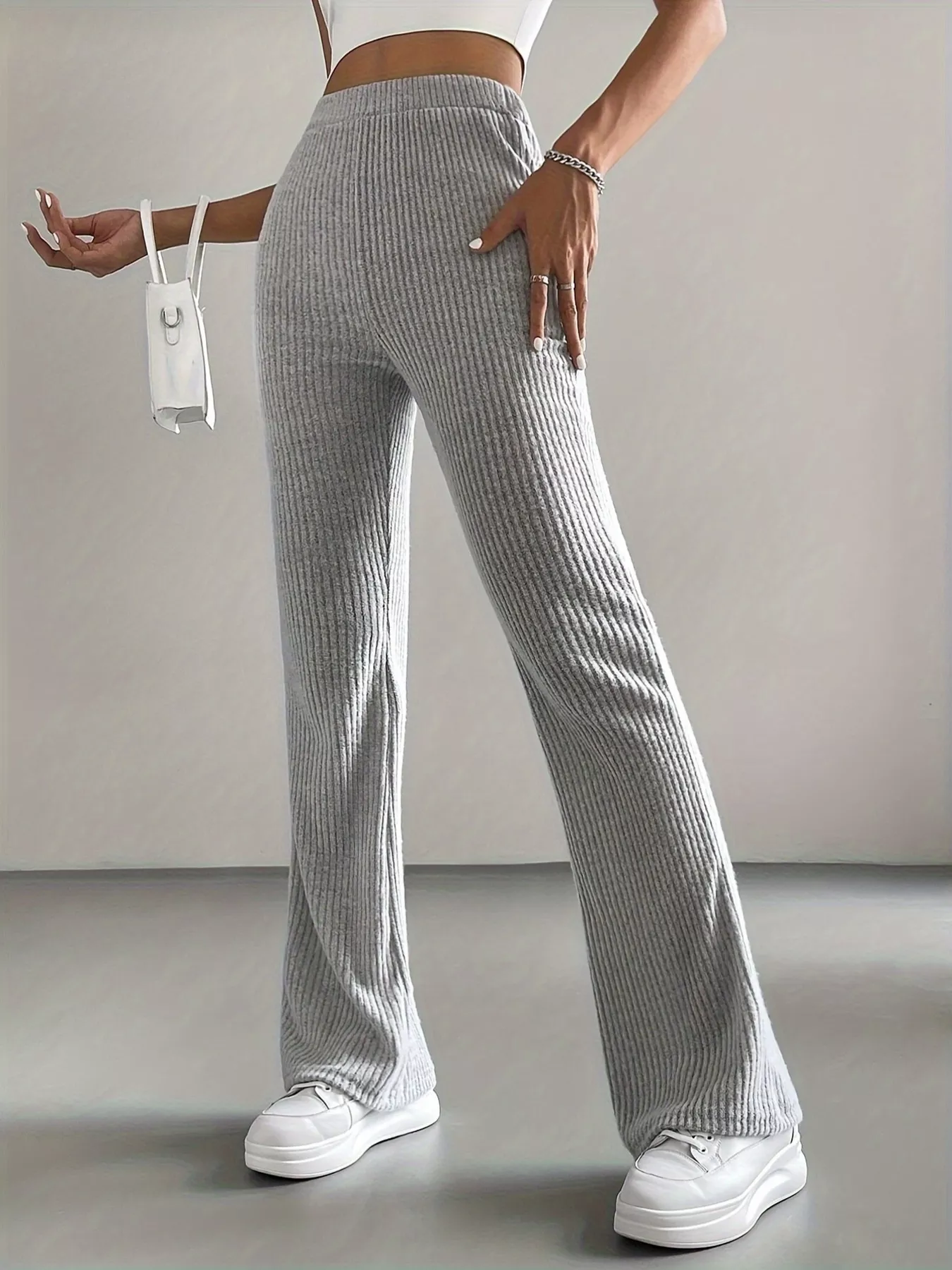 High Waist Flare Pants - Image 13