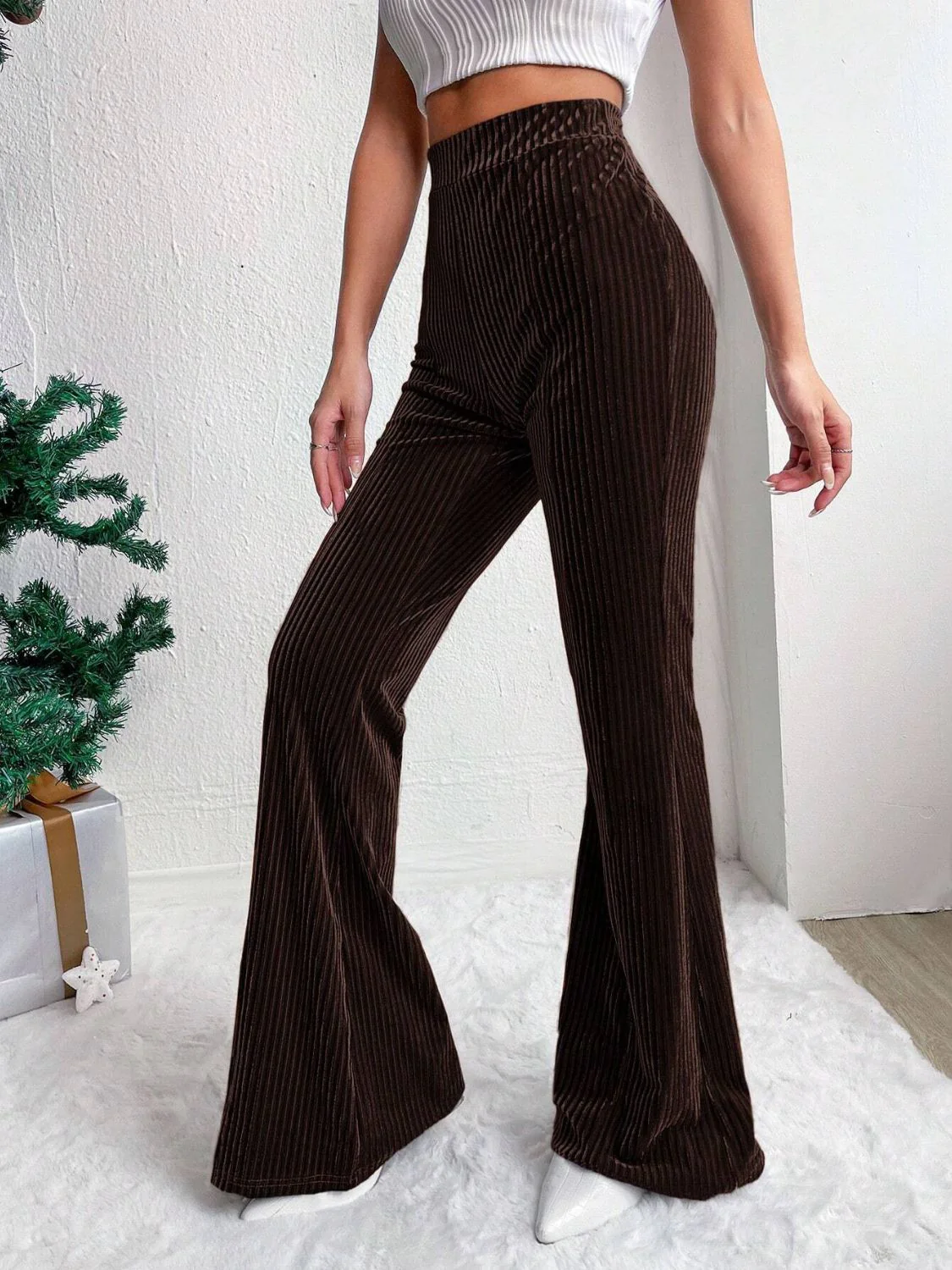 High Waist Flare Pants - Image 10