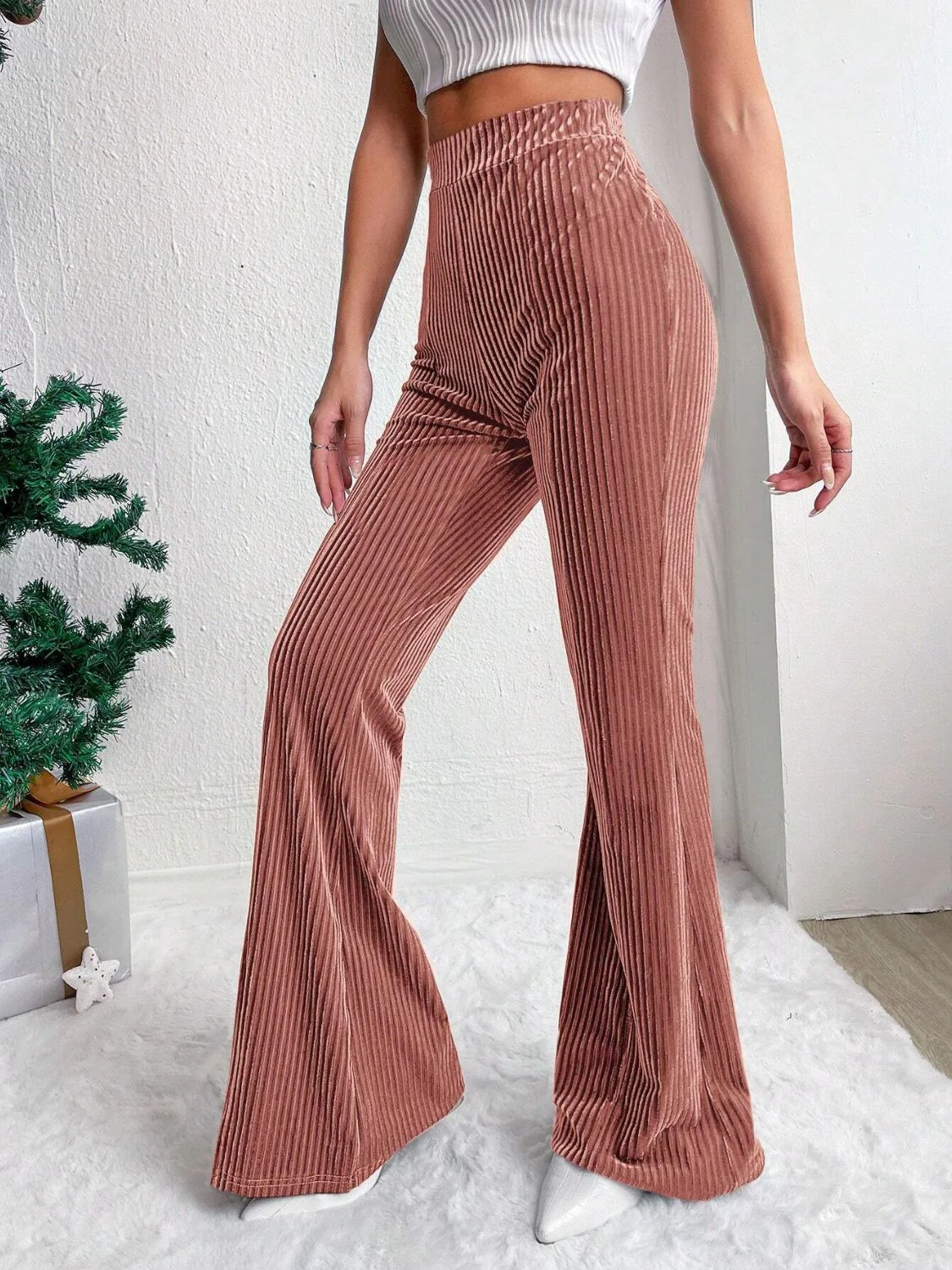 High Waist Flare Pants - Image 12