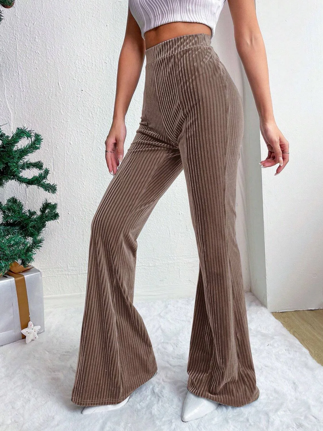High Waist Flare Pants - Image 3