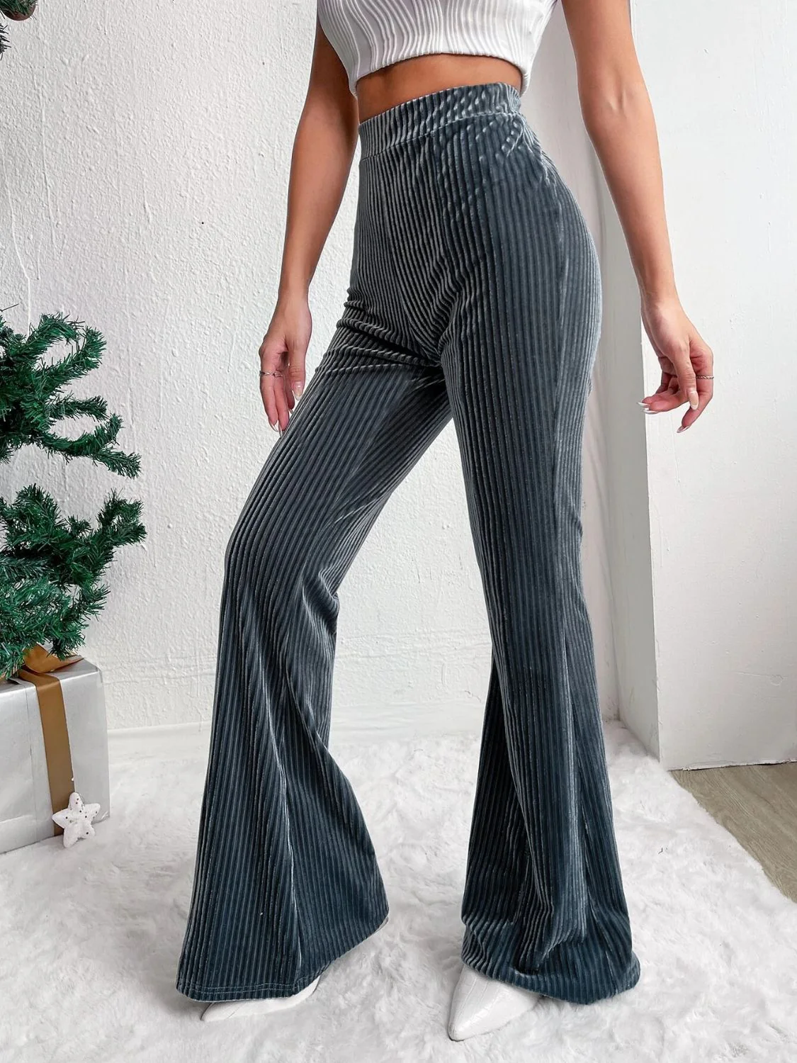 High Waist Flare Pants - Image 5