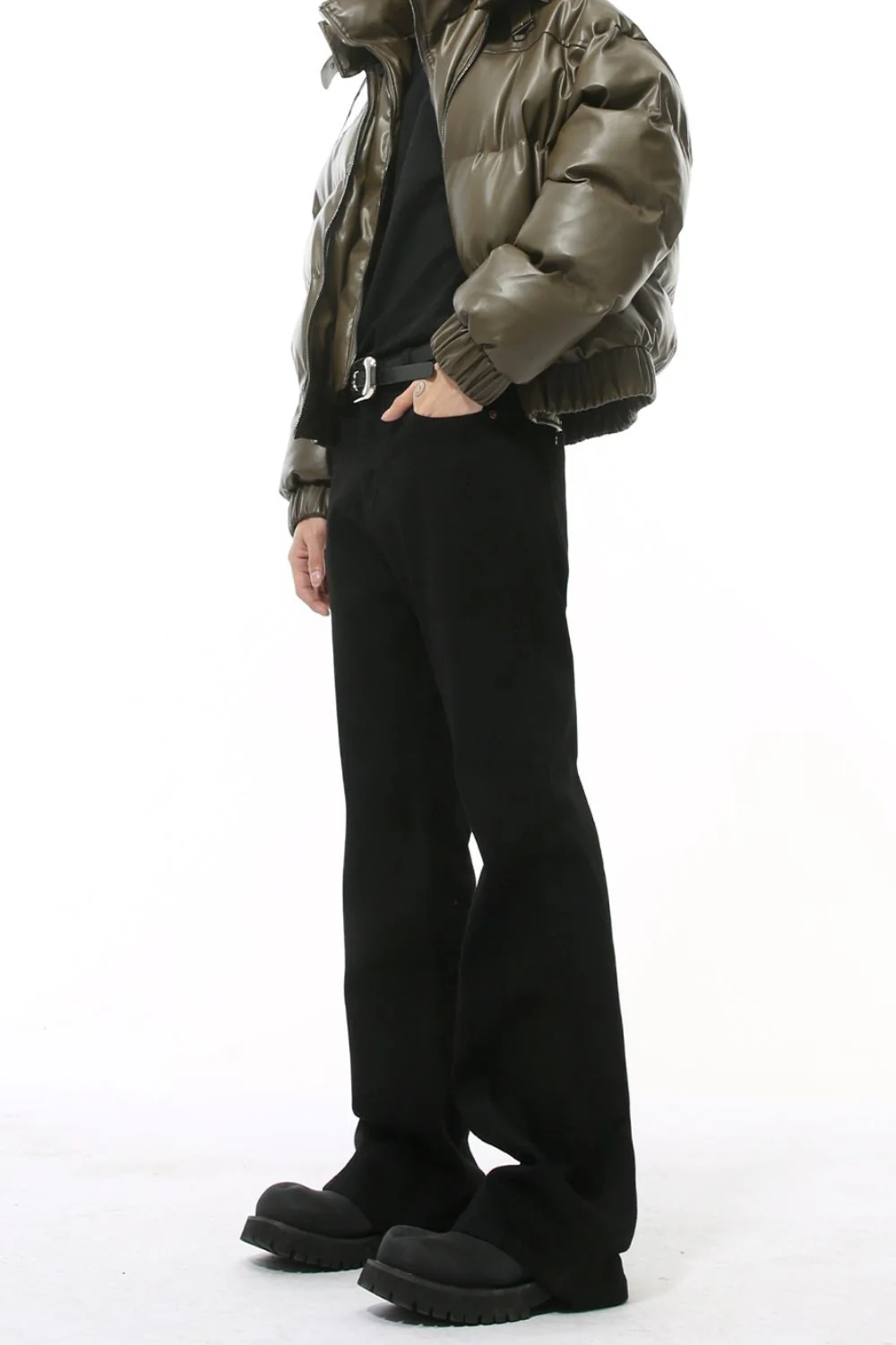 High Waist Jeans with Pockets - Image 2