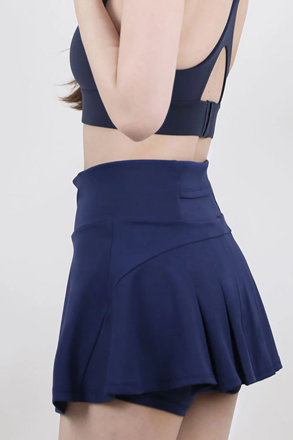 High Waist Pleated Active Skirt - Image 2