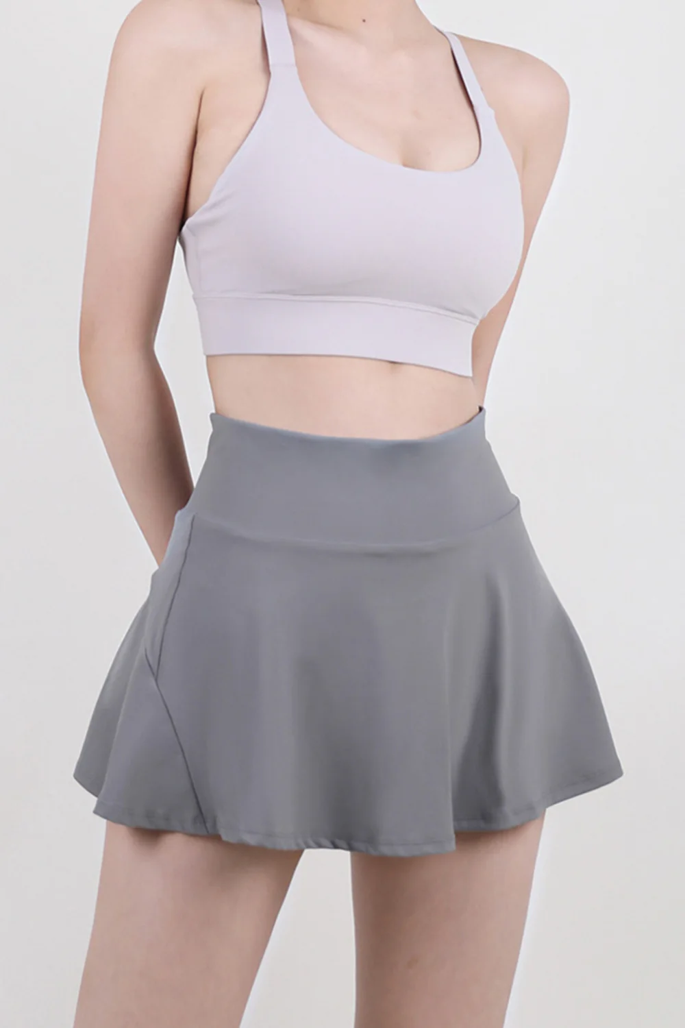 High Waist Pleated Active Skirt - Image 7