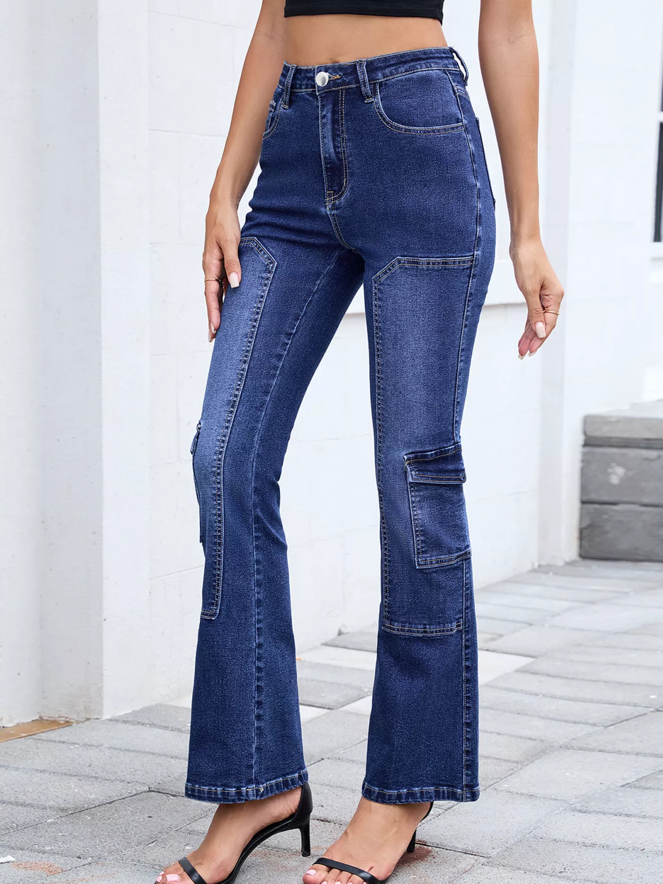 High-Waisted Bootcut Jeans - Image 6