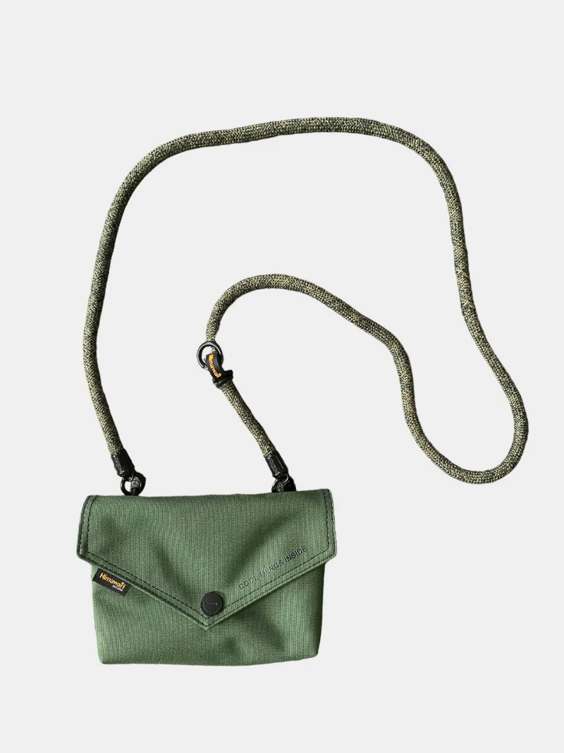 Himawari Solid Color Envelope Shape Crossbody Bag with Removable Strap - Image 6