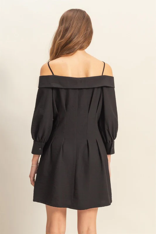 HYFVE Button Down Spaghetti Strap Mini Dress with Pockets - Image 3