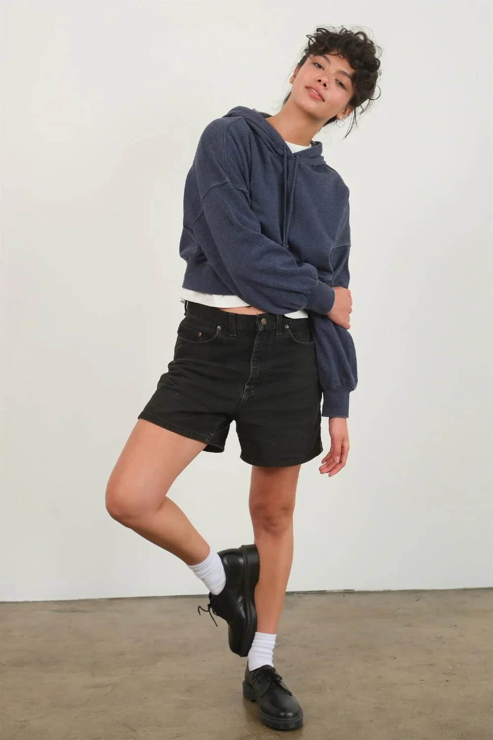 HYFVE Drop Shoulder Cropped Hoodie - Image 4