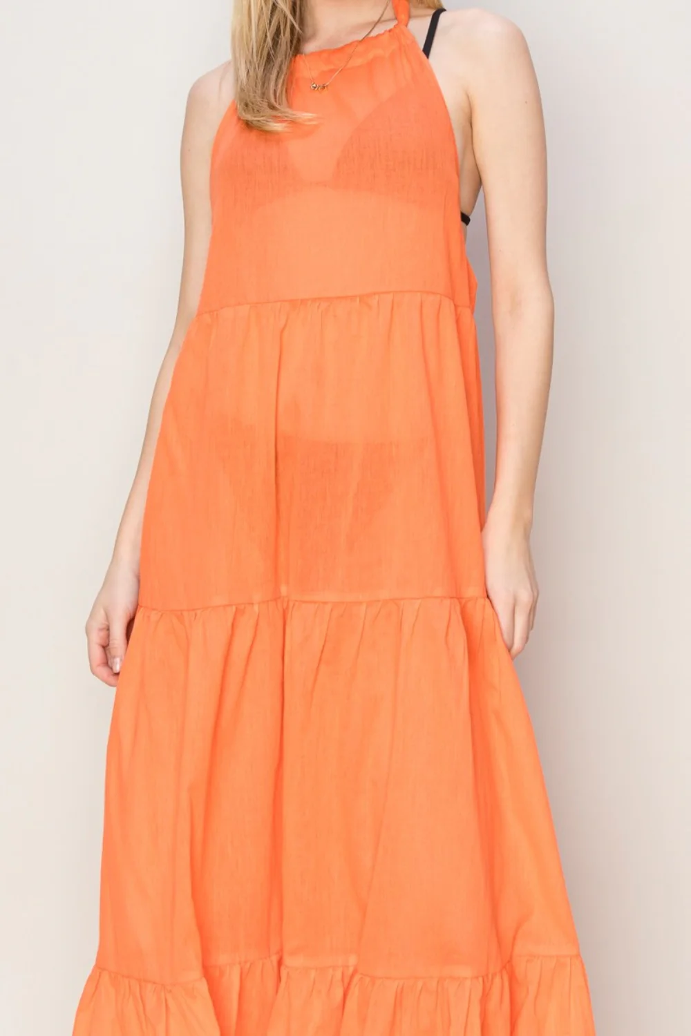 HYFVE Halter Neck Cover Up Maxi Dress - Image 5