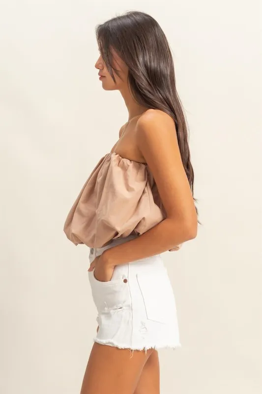 HYFVE Trendy Strapless Bubble Top - Image 2