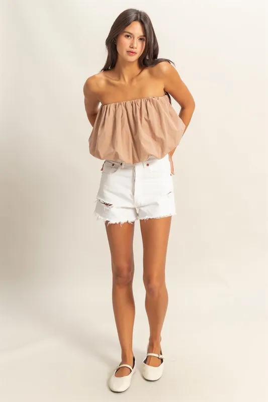 HYFVE Trendy Strapless Bubble Top - Image 4