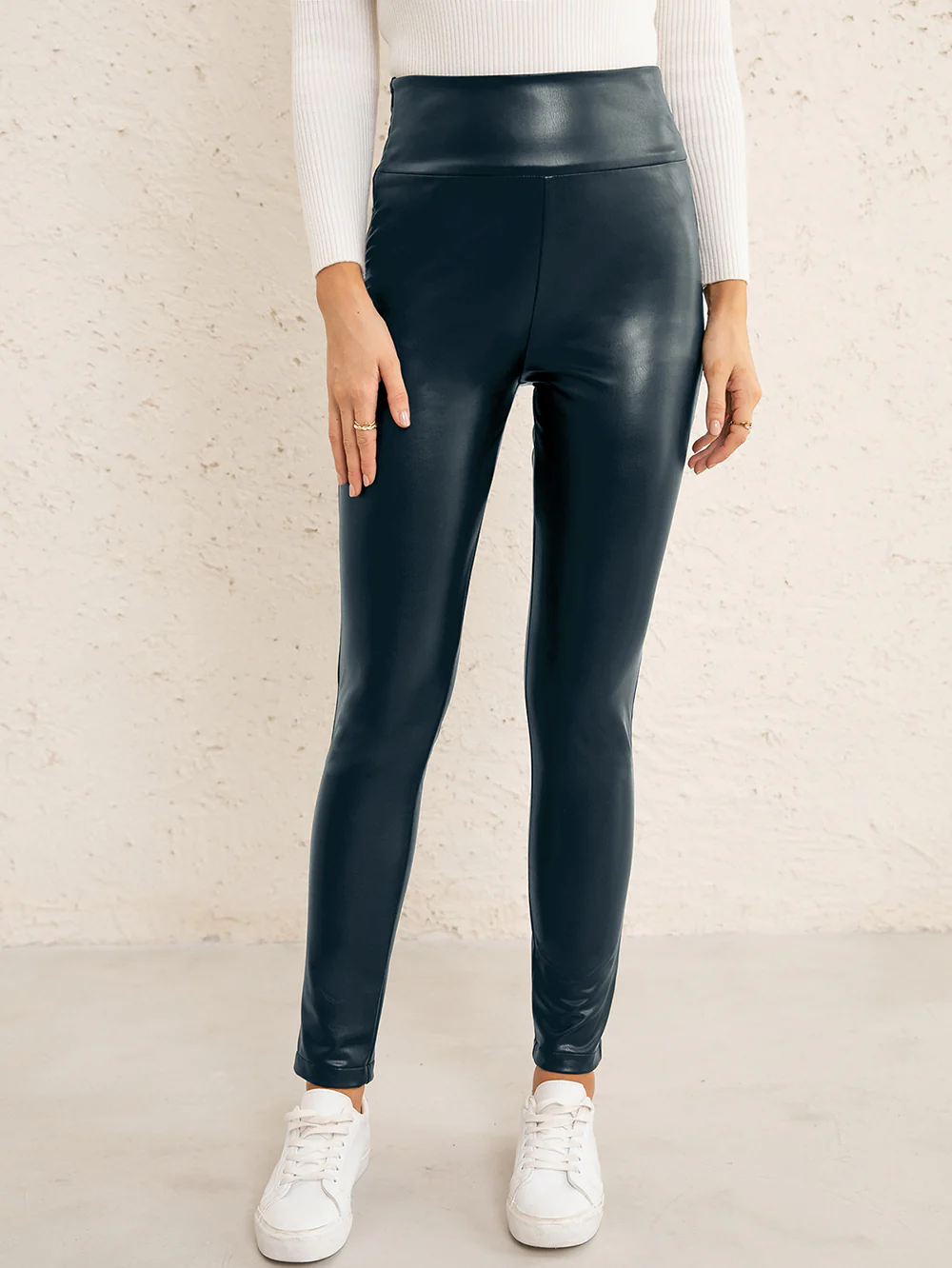 Ivy Lane PU High Waist Straight Pants - Image 6
