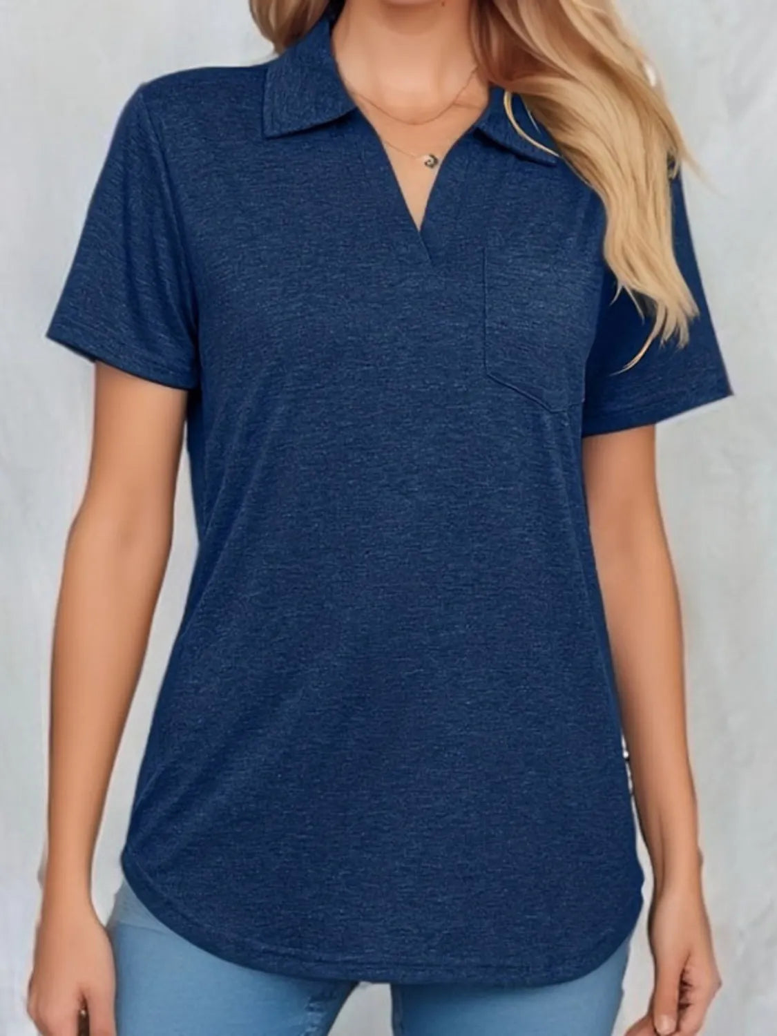 Johnny Collar Short Sleeve Top - Image 19