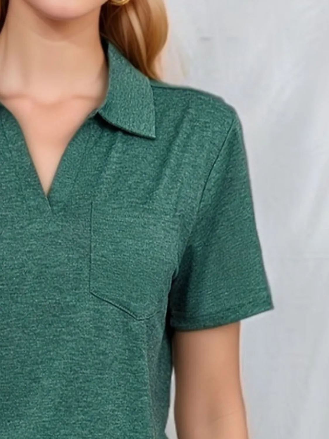 Johnny Collar Short Sleeve Top - Image 6