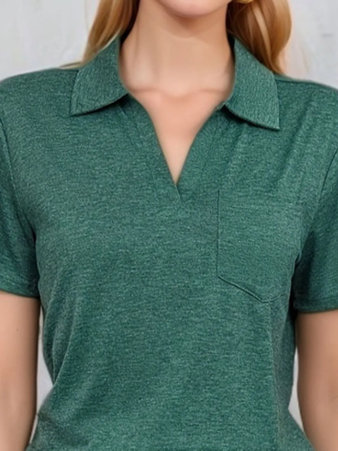 Johnny Collar Short Sleeve Top - Image 7