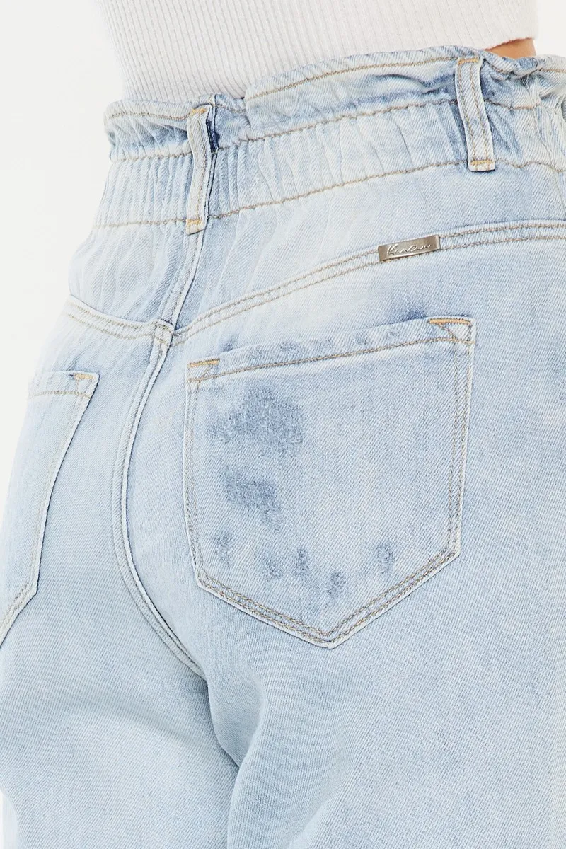 Kancan Open Pack Paperbag Mom Jeans - Image 8