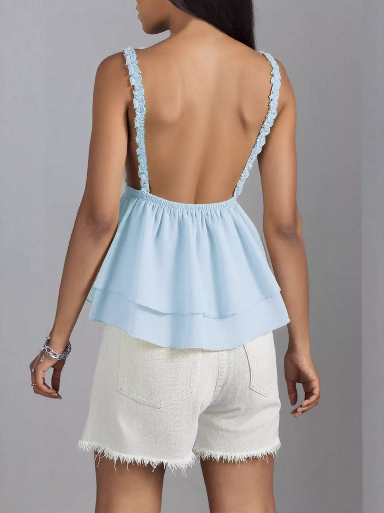 Lace Detail Layered Cami - Image 4